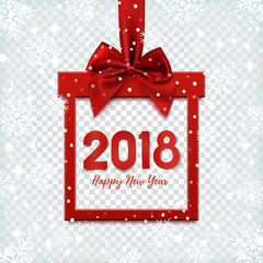 Fototapeta na wymiar Happy New Year 2018 background template.