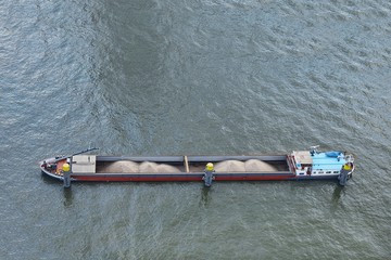 Barge from above
