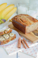 banana bread low fat with yogurt whole wheat flour without sugar