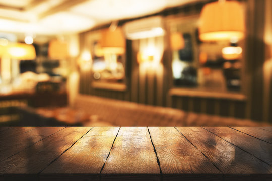 Creative blurry restaurant background