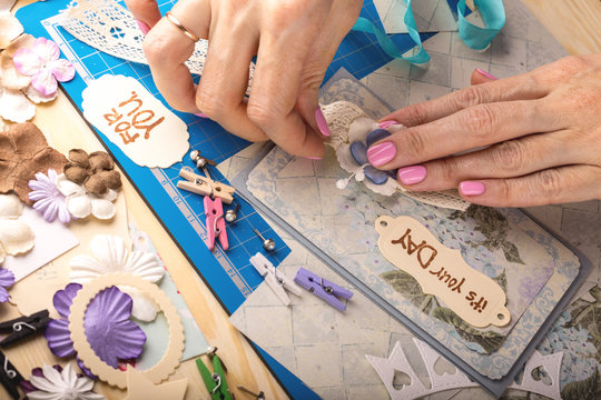 scrapbook - card and tools
