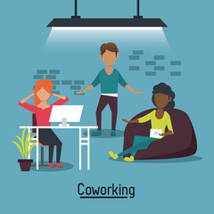 Business coworking office icon vector illustration graphic design