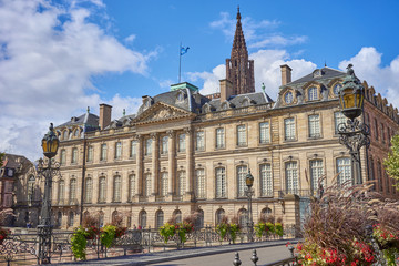 former residence of the prince-bishops and Palais Rohan in Strasbourg, France / cardinals of the House of Rohan, an ancient French noble family