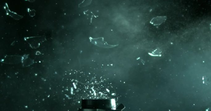 Light Bulb Shatters into Tiny Pieces