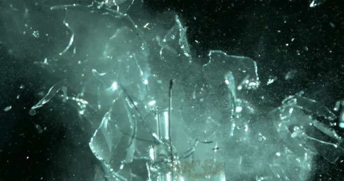 Light Bulb Shatters Macro
