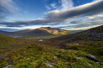 Beautiful rural irish country nature landscape from the north west of Ireland.