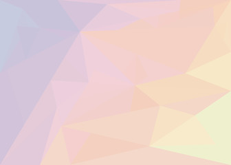 Abstract background with violet and beige triangles with reflections 