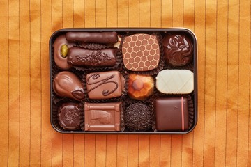 Chocolate candies box