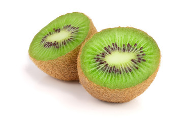 Fototapeta na wymiar Kiwi fruit isolated on white background, macro