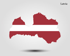Map of Latvia