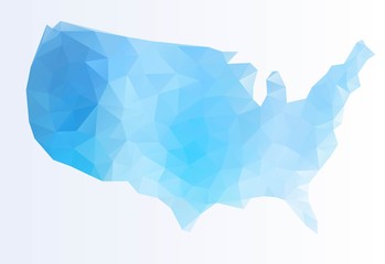 Polygonal map of USA