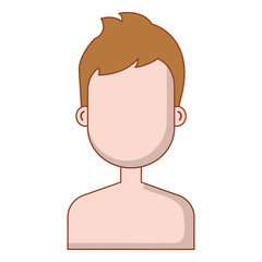 young man shirtless avatar character