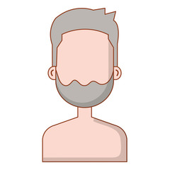 young man shirtless avatar character