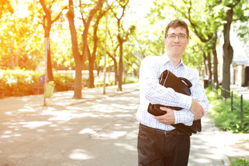 Portrait of a Business man on the street	