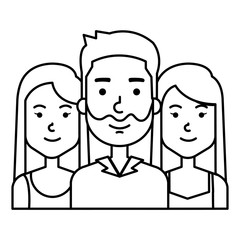 group of persons avatars characters