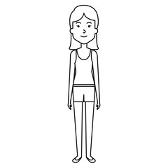 beautiful woman avatar character