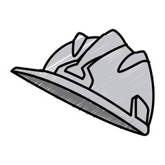 Hardhat worker helmet icon vector illustration graphic design