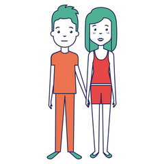 lovers couple avatars characters