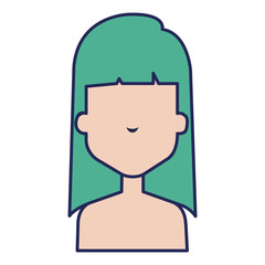 beautiful woman shirtless avatar character