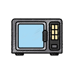 Microwave kitchen appliance icon vector illustration graphic design