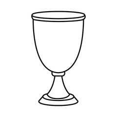 Chalice cup symbol icon vector illustration graphic design