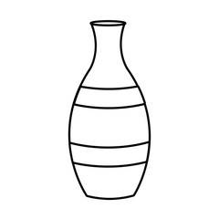 Porcelain vase isolated icon vector illustration graphic design