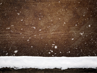 Christmas background with snow