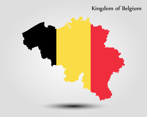 Obraz premium Map of Belgium