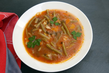 Green bean soup