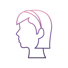 avatar woman icon over white background vector illustration