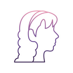 avatar woman icon over white background vector illustration