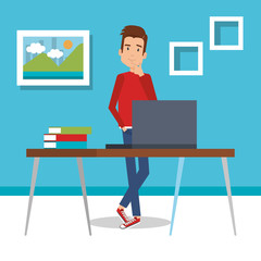 young man model avatar character