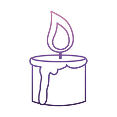 candle icon over white background vector illustration