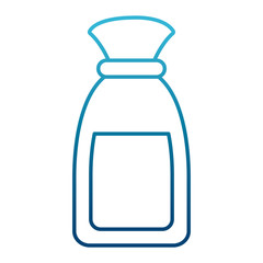 Small plastic bottle icon vector illustration graphic design