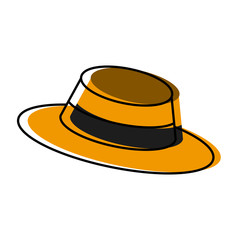 Vintage hat male icon vector illustration graphic design