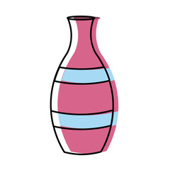 Porcelain vase isolated icon vector illustration graphic design