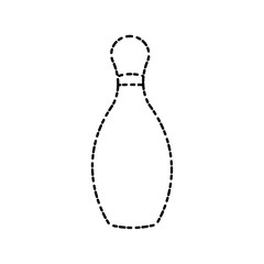 Bowling pin sport icon vector illustration graphic design