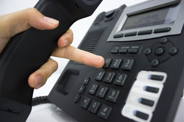 Customer representative and telephone concept