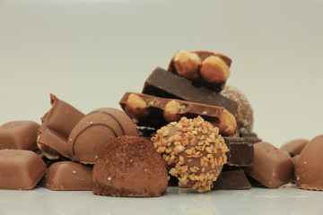 Different sorts of chocolates