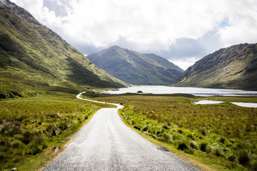 road in the irish moutains - obrazy, fototapety, plakaty