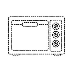 Microwave kitchen appliance icon vector illustration graphic design