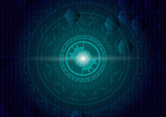 Head-up display. HUD UI interface