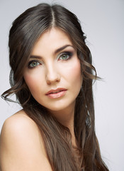 Fototapeta premium Close up woman face beauty portrait.