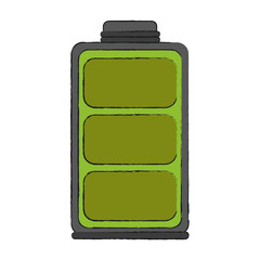 Full battery symbol icon vector illustration graphc design