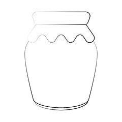 homemade jam bottle icon vector illustration graphic design