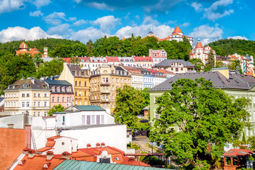 View of Karlovy Vary (Carlsbad). Czech Republic