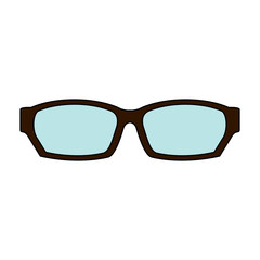 Fashion lens glasses icon vector illustration graphic design