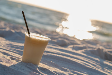 drink on beach