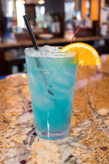 mixed blue drink