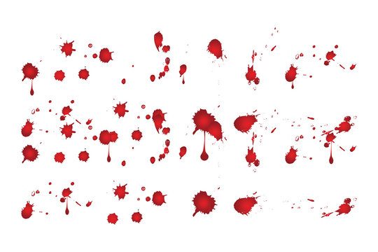 Blood Splatters Vector Eps 10